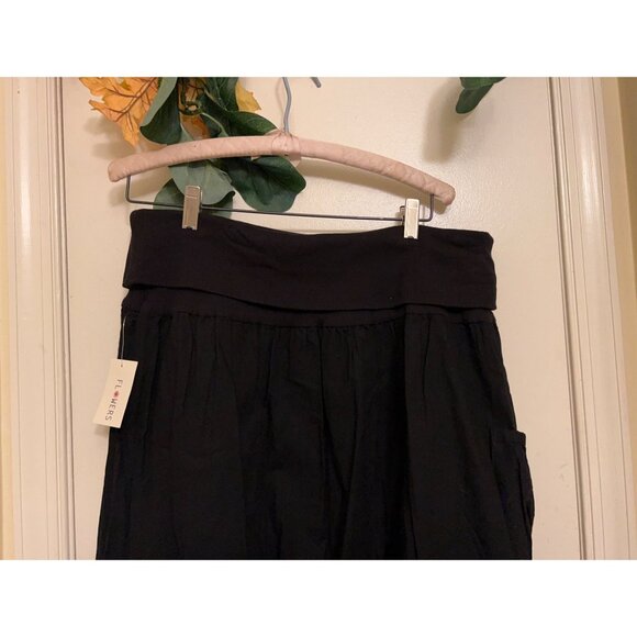 Flowers Floral/Womens/NWT Skirt/Puff Skirt/Stretch Black XL - Picture 6 of 15